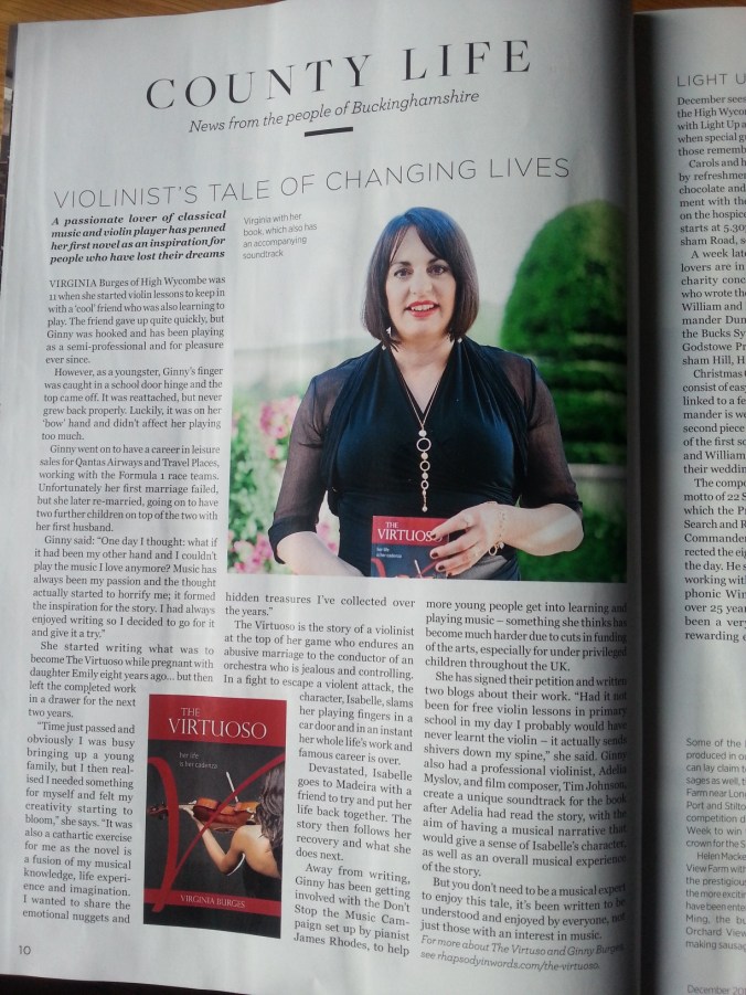 My first print feature of The Virtuoso is on page 10!