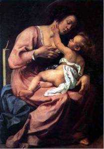 artemisia-gentileschi-1609-madonna-and-baby-jesus