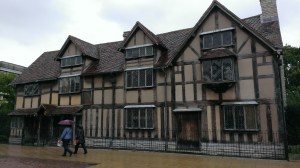front of Shakespeares house