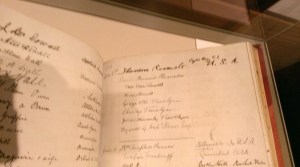 Rooselvelt signature visitors book 1910