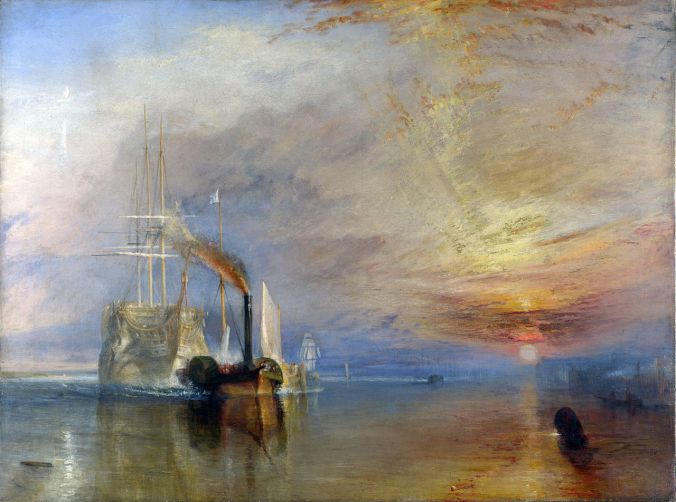 JMW Turner - The_Fighting_Téméraire_tugged_to_her_last_Berth_to_be_broken