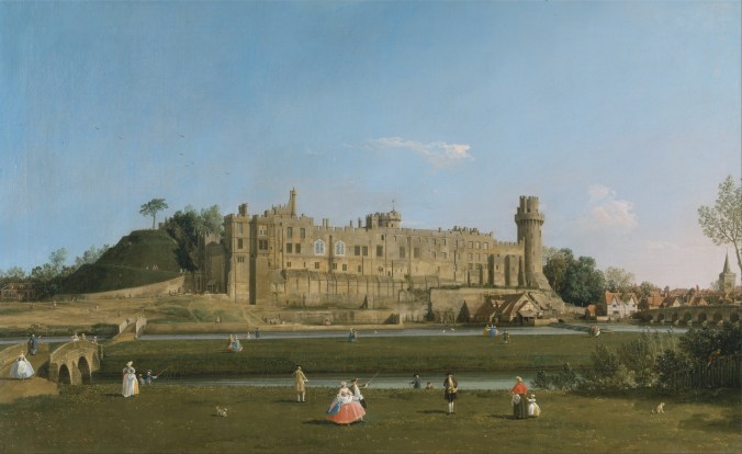 South front of Warwick Castle by Canaletto c. 1749