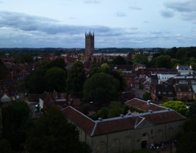 View of St. Mary's Church Warwick from Guy's Tower.