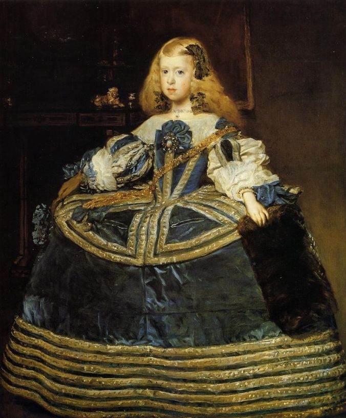 Velázquez - Infanta_Margarita aged 8 in a blue dress 1659