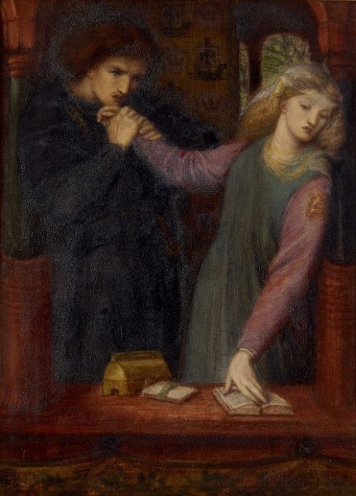 Hamlet & Ophelia by Dante Gabriel Rossetti c. 1866