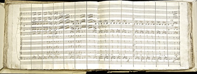 Manuscript of the Gloria RV 589 - image credit Miles Fish