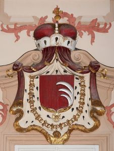 The Kinsky family's coat of arms in Prague