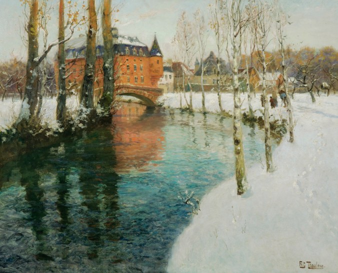 Frits Thaulow - Snow landscape