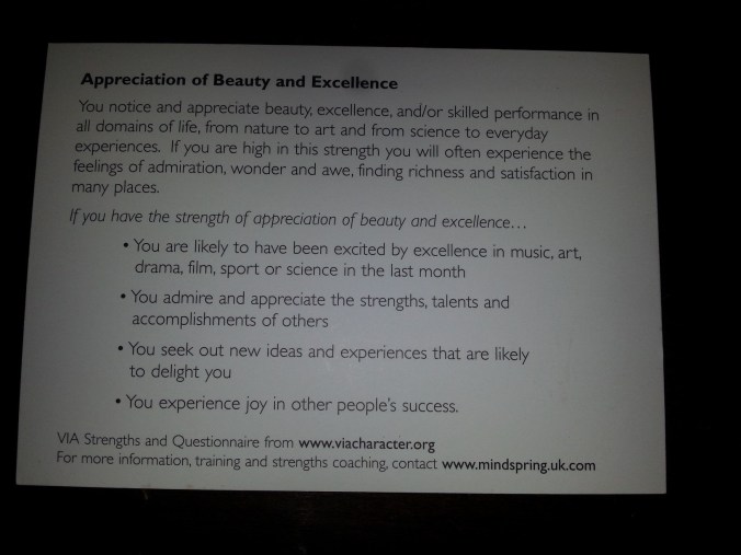 Strength Cards - Appreciation of beauty