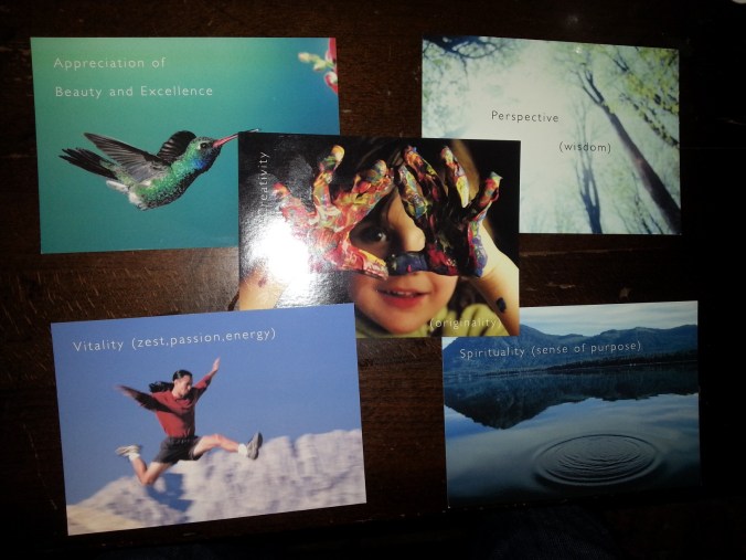 My five 'core' character strengths.