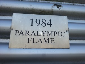 1984 Paralympic Flame sign