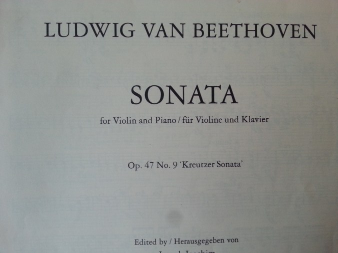 Beethoven - Kreutzer front page