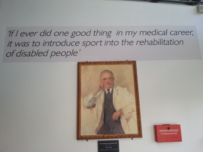 Dr. Ludwig Guttmann painting and quote