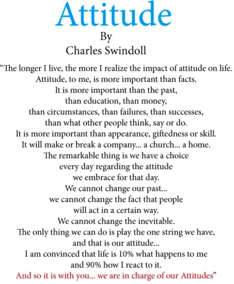 Attitude - Charles Swindoll
