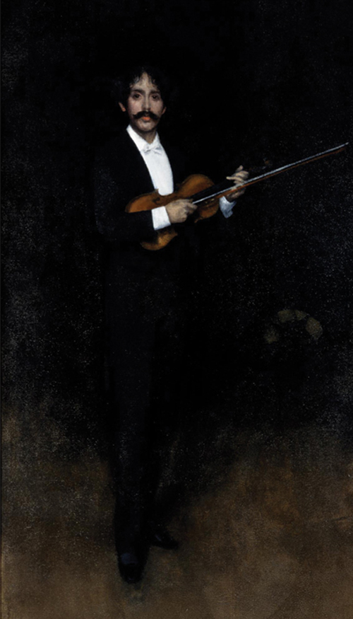 Pablo de Sarasate - Arrangement in black by James Abbot McNeill Whistler