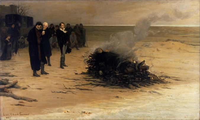 Cremation of Shelley by Louis Edouard Fournier