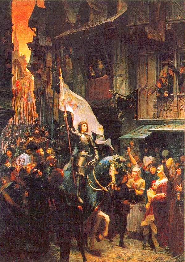 Joan of Arc riding into Orleans by Jean-Jacques Scherrer
