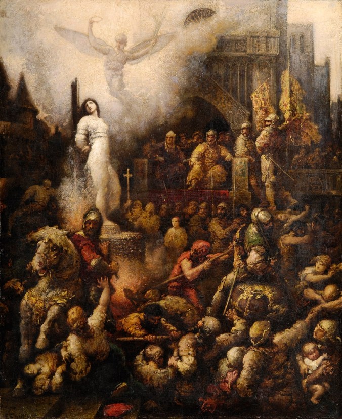 Joan of Arc at the stake by Francois Chifflart