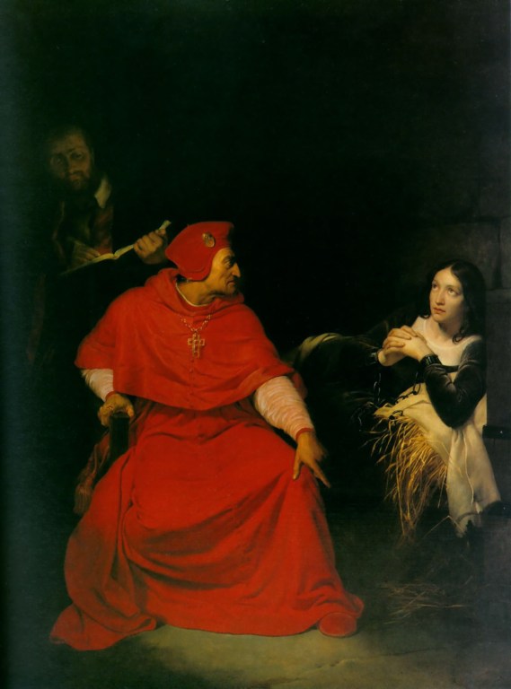 The interrogation of Joan of Arc by Paul Delaroche c. 1824