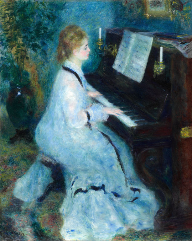 Woman at the Piano by Pierre Auguste Renoir