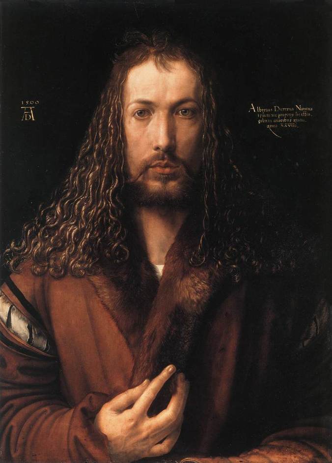 Self-Portrait c. 1500 by Albrecht Durer, Alte Pinakothek