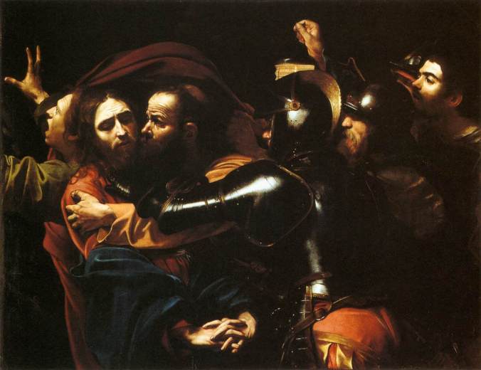 The taking of Christ by Caravaggio