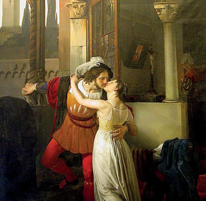 The Last Kiss of Romeo and Juliet by Francesco Hayez