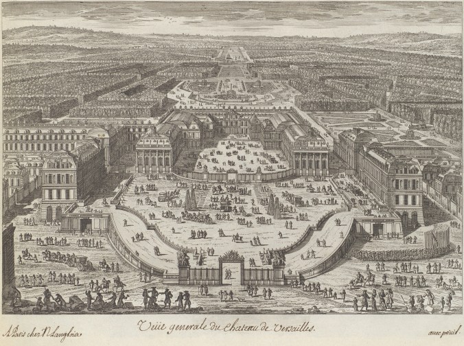 General view of the Palace of Versailles c. 1680s by Adam Perelle