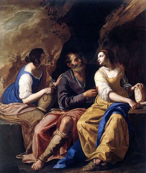 Lot and his Daughters by Artemisia Gentileschi