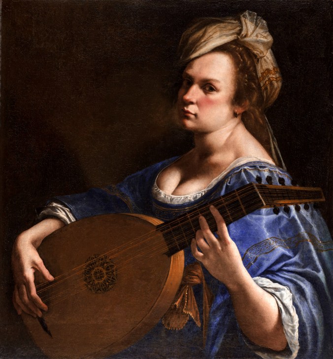 Self-portrait as a Lute Player c. 1615 - 17 by Artemisia Gentileschi 