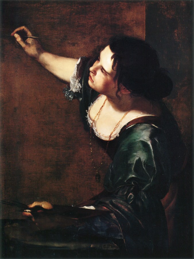 Self-portrait as the Allegory of Painting by Artemisia Gentileschi. Thought to have been in the collection of Charles I.