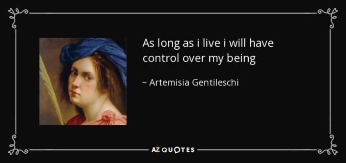 Artemisia Gentilschi quote
