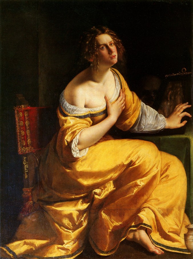 The Penitent Mary Magdalen c. 1615 - 16 by Artemisia Gentileschi 