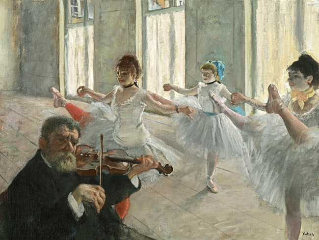 The Rehearsal by Edgar Degas