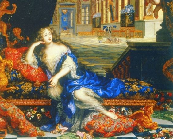 Françoise-Athénaïs de Rochechouart de Mortemart, marquise de Montespan, at the château de Clagny c. 1670 by Henri Gascar