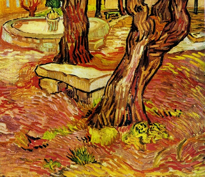 The Stone Bench in the Garden at Saint-Paul Hospital by Vincent van Gogh