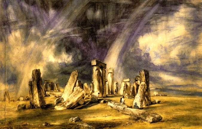 Brooding painting of Stonehenge by John Constable.